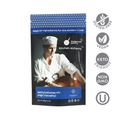 Modernist Pantry white methylcellulose powder close-up showing fine texture
