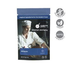 Modernist Pantry NH Pectin powder close-up texture, highlights fine powder for smooth dispersal