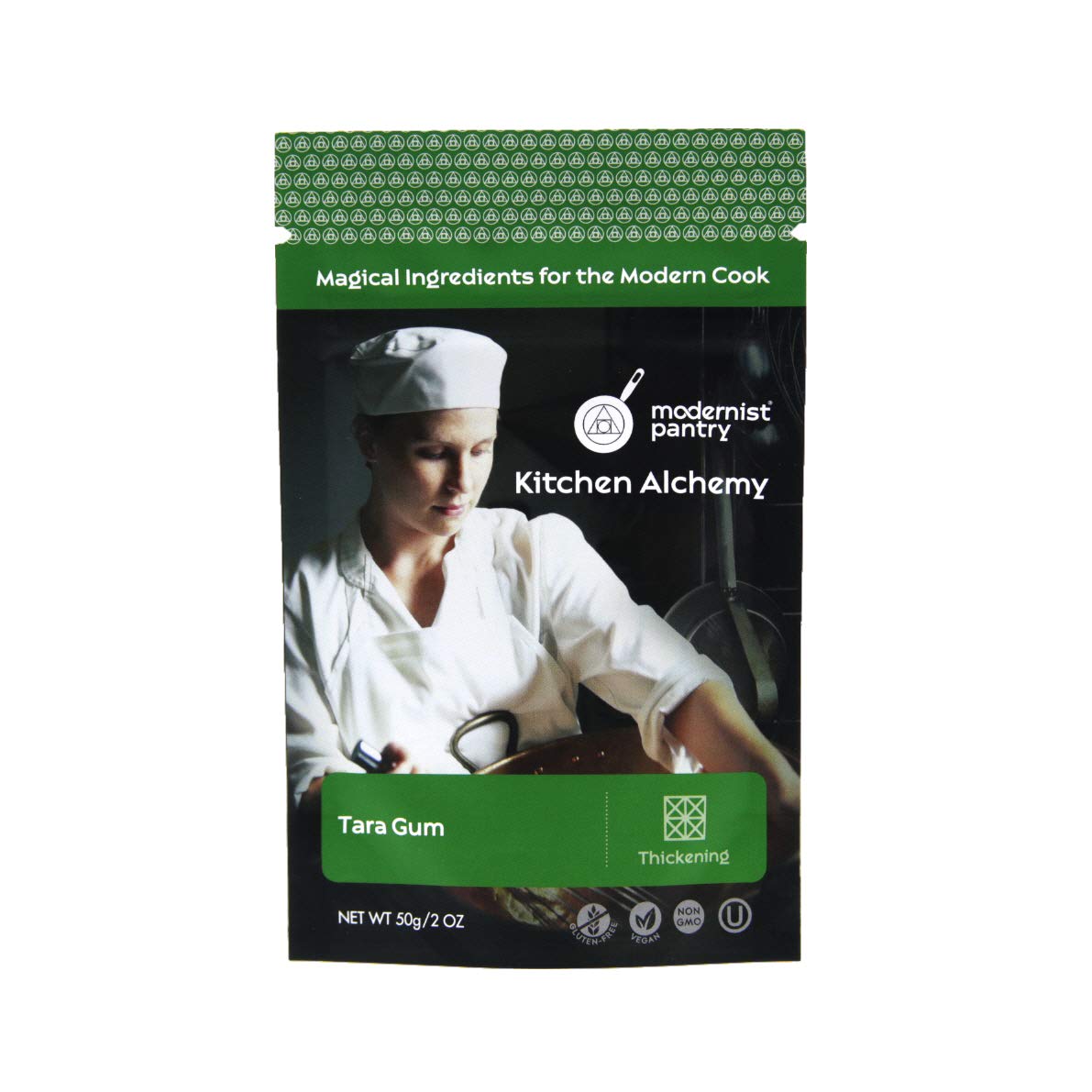 Modernist Pantry tara gum front pouch showing product and weight, clear ingredient benefit
