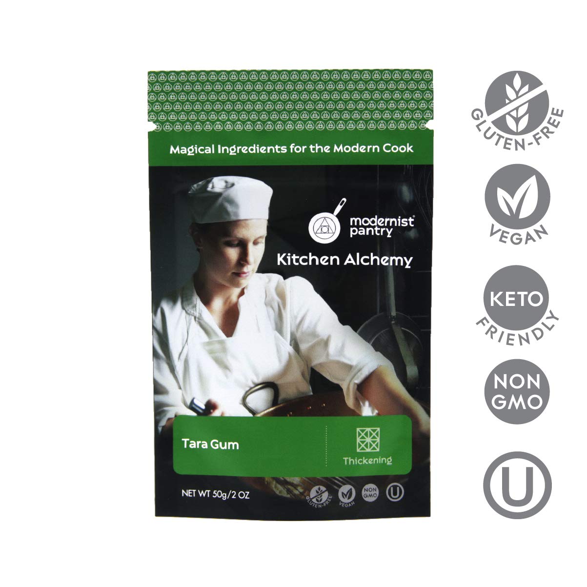 Modernist Pantry tara gum powder close-up texture for smooth creamy applications