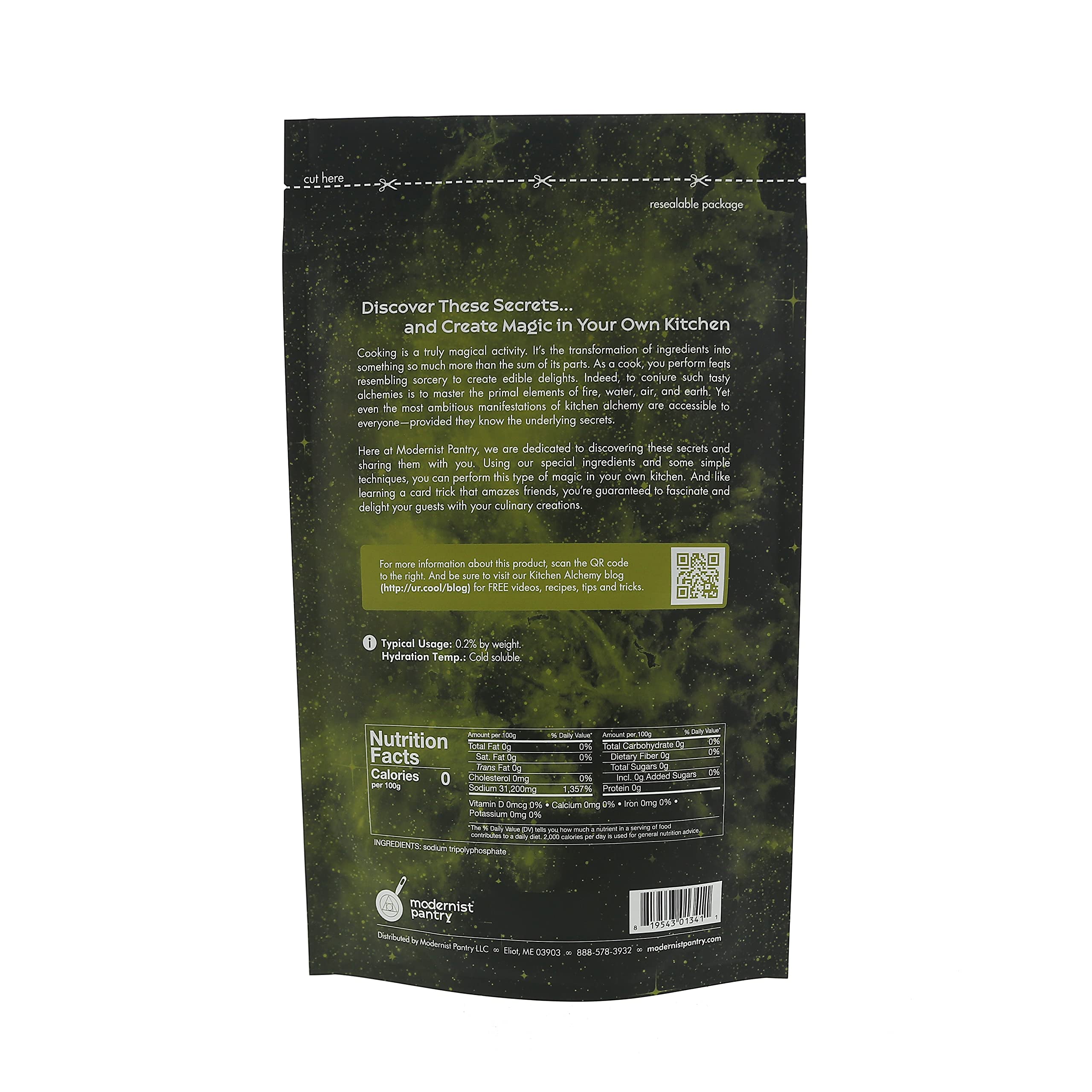Modernist Pantry powder close-up showing fine texture for quick dissolution and even emulsions