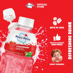 Mogu Mogu bottle side label displaying ingredients and benefit clear product info