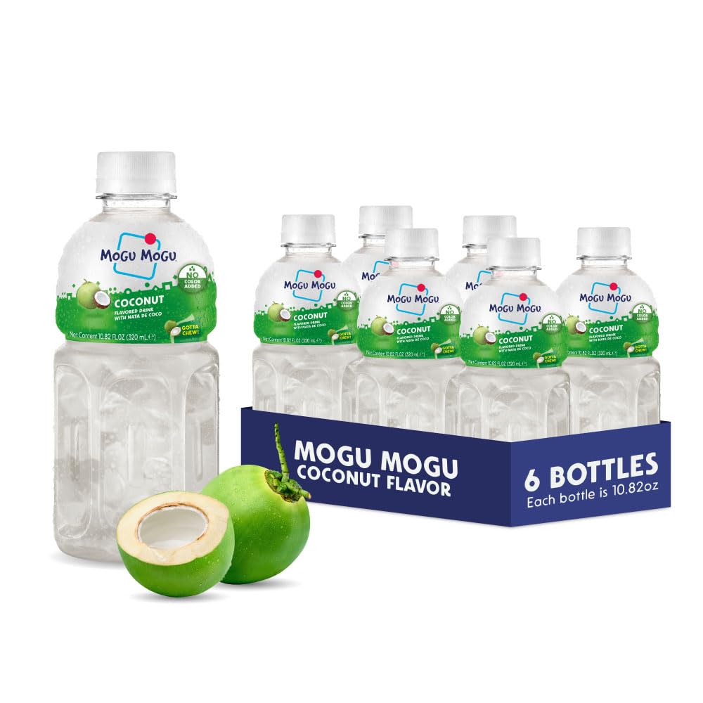 Mogu Mogu front packaging showing six bottles and brand benefit