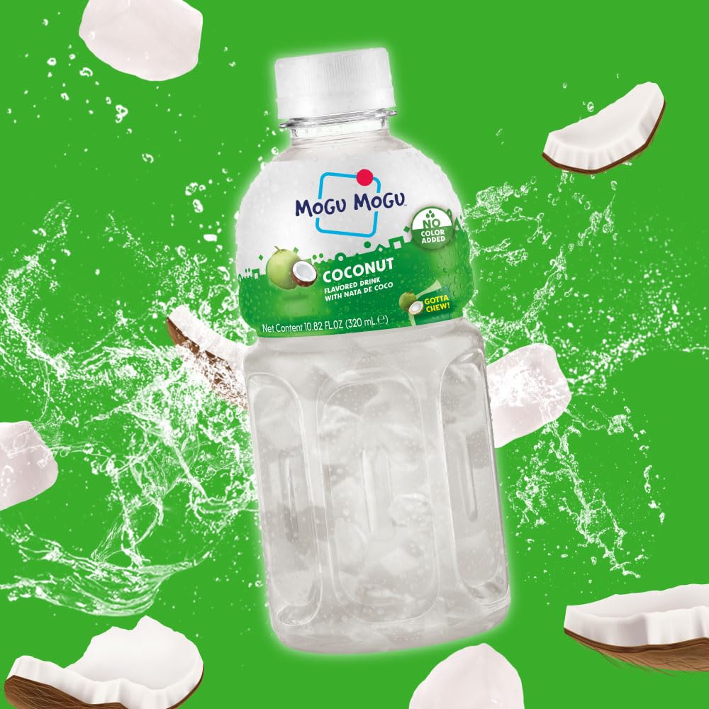Mogu Mogu poured over ice demonstrating chilled refreshment benefit
