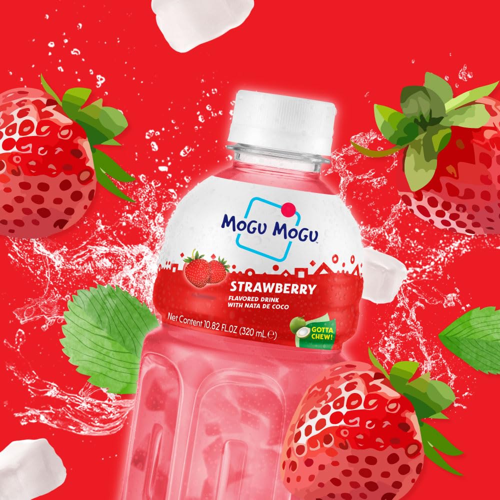 Mogu Mogu bottle in hand to show size and portability benefit for lunches