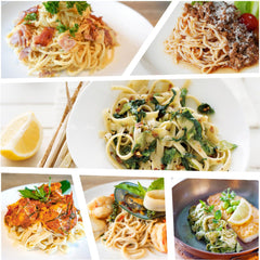 MOKI spaghetti close-up texture displaying springy, sauce-ready strands