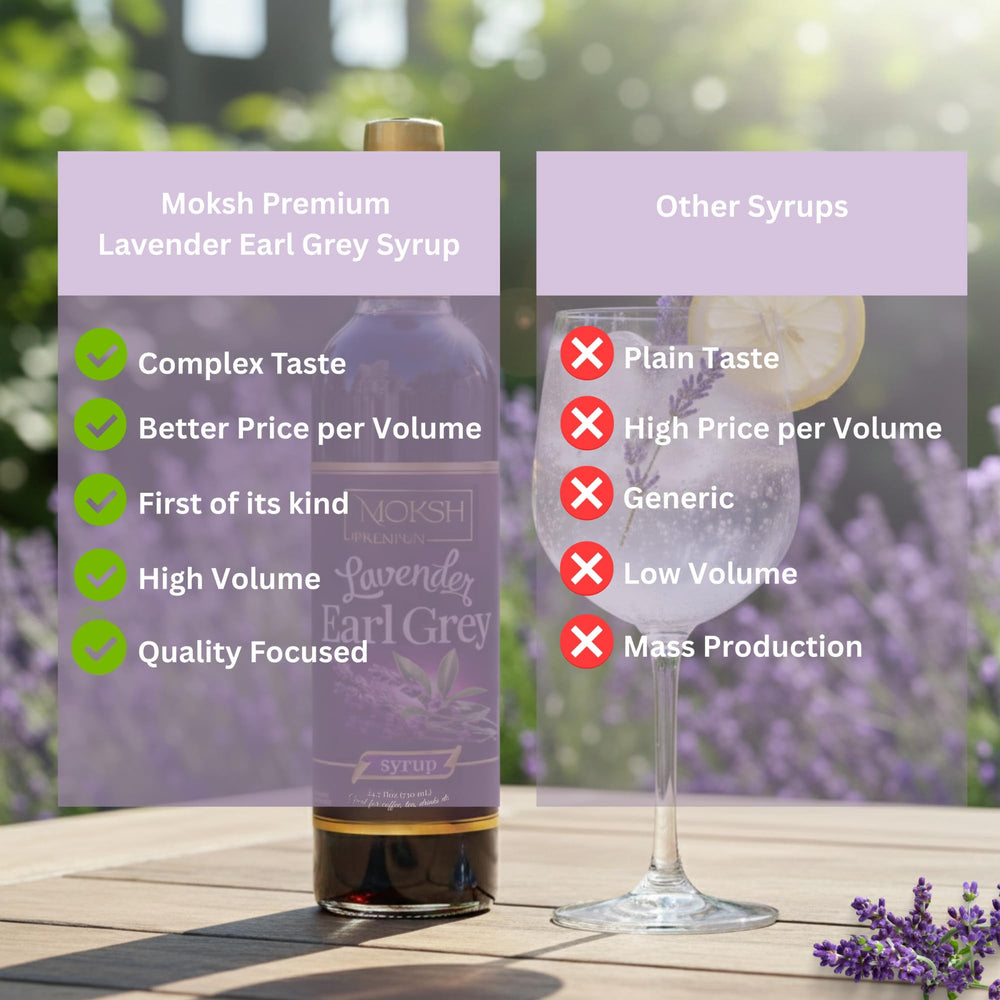 Moksh Premium added to an iced tea glass showing refreshing cold beverage use