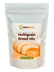 Molibake front packaging showing multigrain mix and benefits
