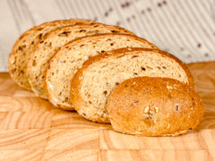 Molibake mix dough in bread machine pan demonstrating easy bake
