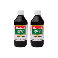Molina vanilla blend front packaging shows two bottles and clear labeling for baking