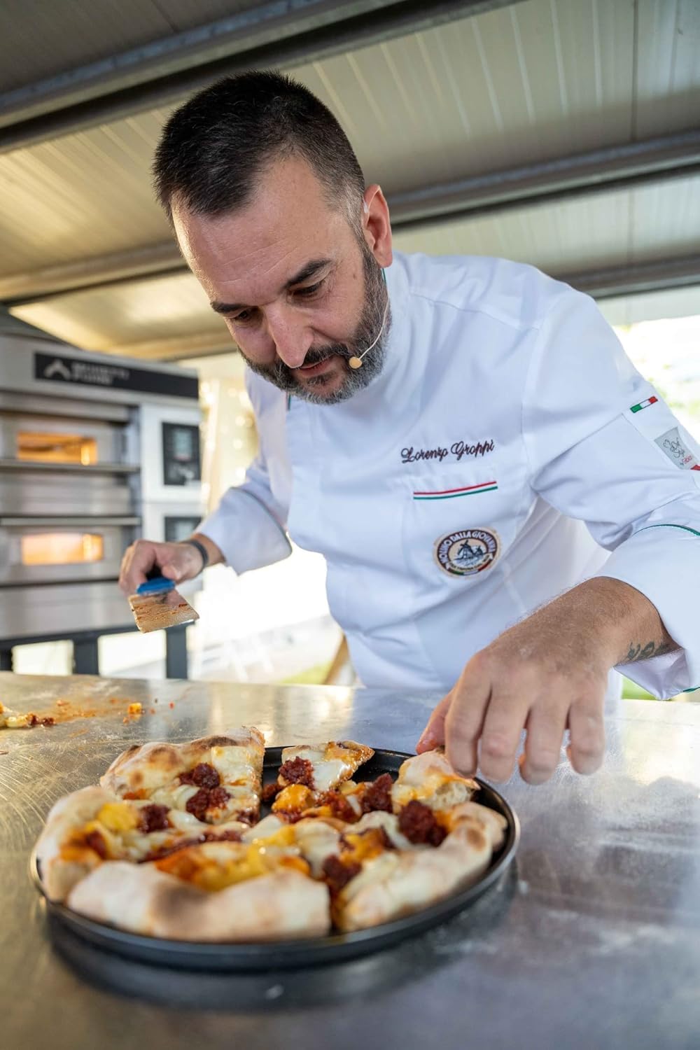 Molino Dallagiovanna kitchen lifestyle shot of dough prep and baking setup
