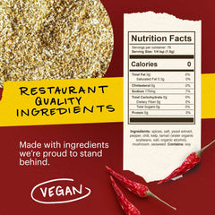 Close-up of Momofuku seasoning texture, reveals umami-rich granules for bold flavor