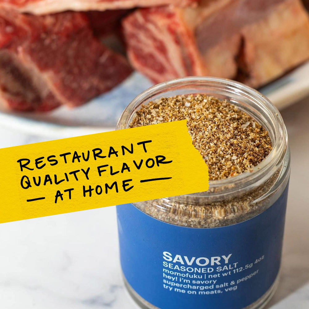 Momofuku jar next to spoon showing 4-ounce size and portioning benefit