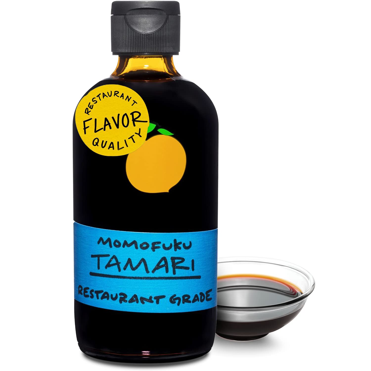 Momofuku tamari front bottle showing packaging and easy pantry access