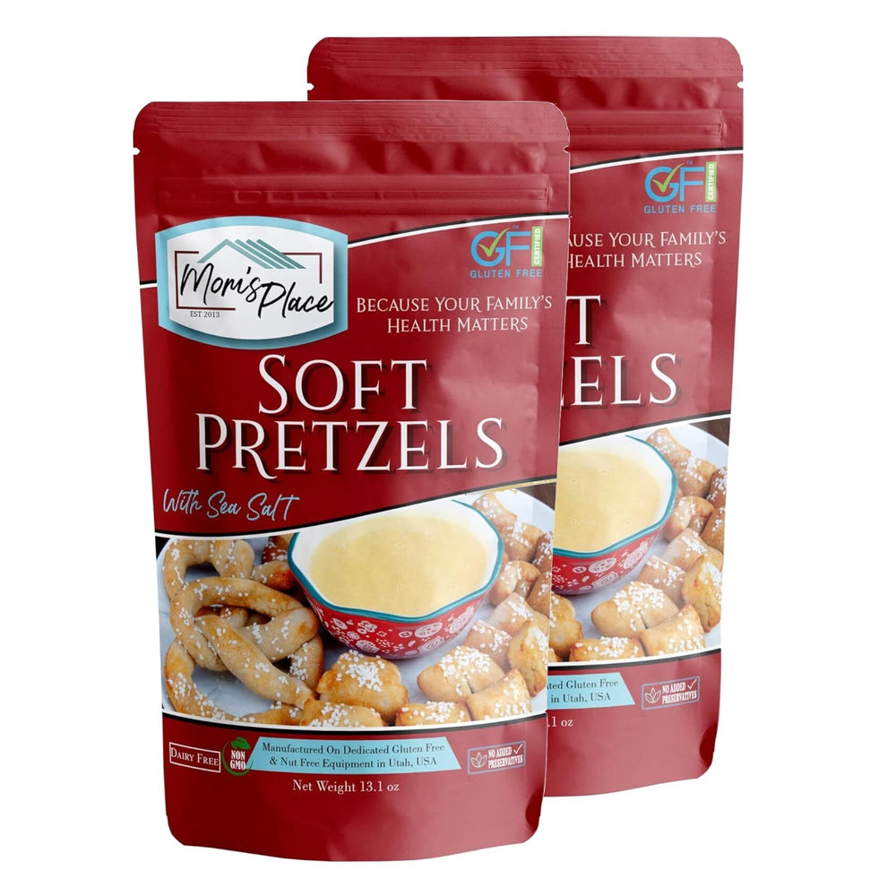 Mom's Place front packaging showing mix pouch and sea salt, highlighting convenience
