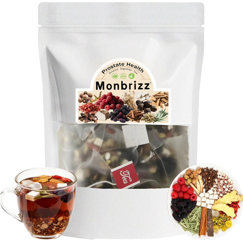 Monbrizz front box showing tea packaging and product information for easy identification