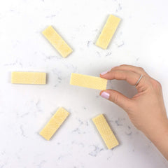 Mondelez Global Biscos close-up of wafer layers and creme filling highlighting crisp texture