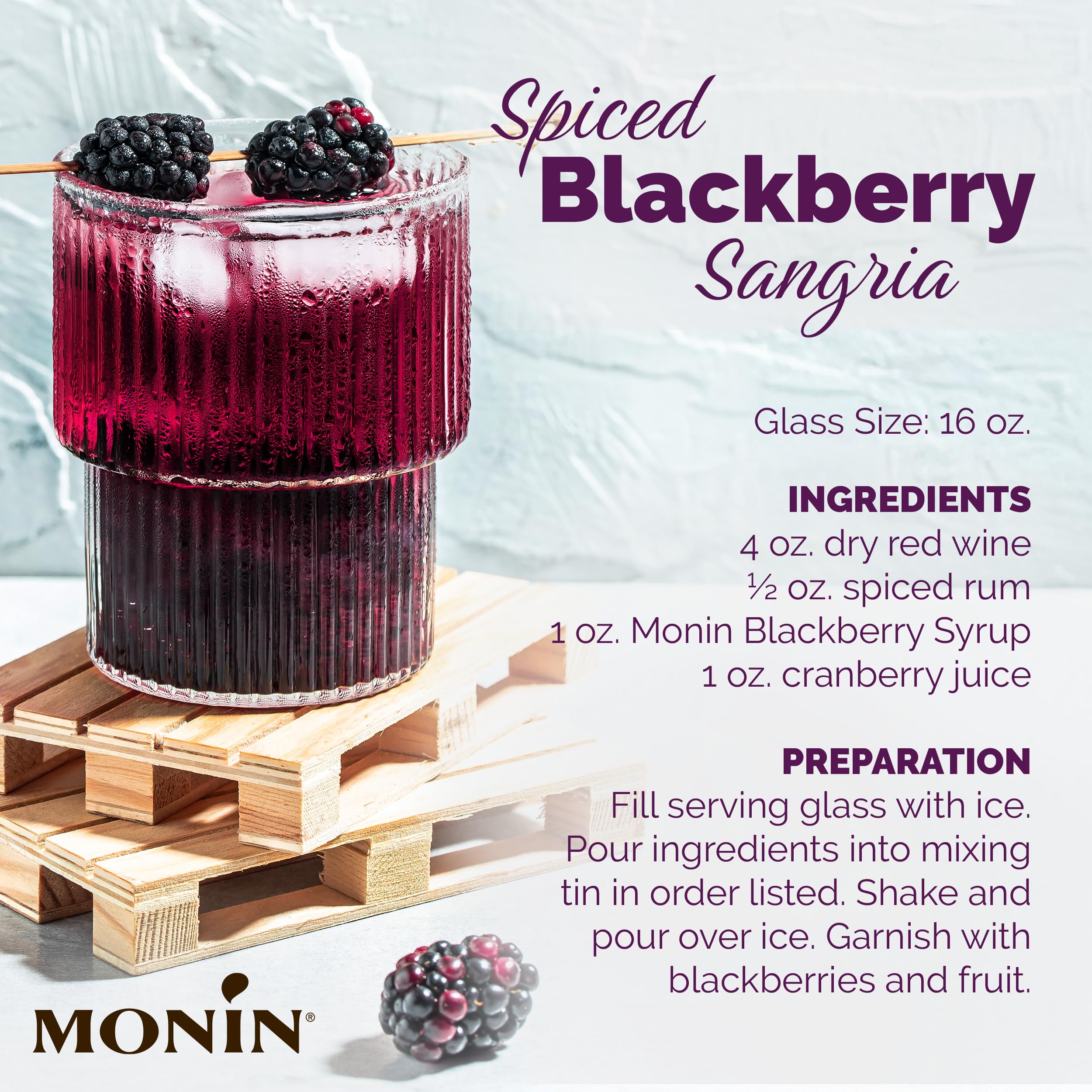 Monin label close-up displaying clean-label claims and ingredient transparency