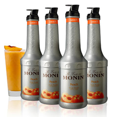 Monin bottle front packaging showing label and 1L size for easy identification