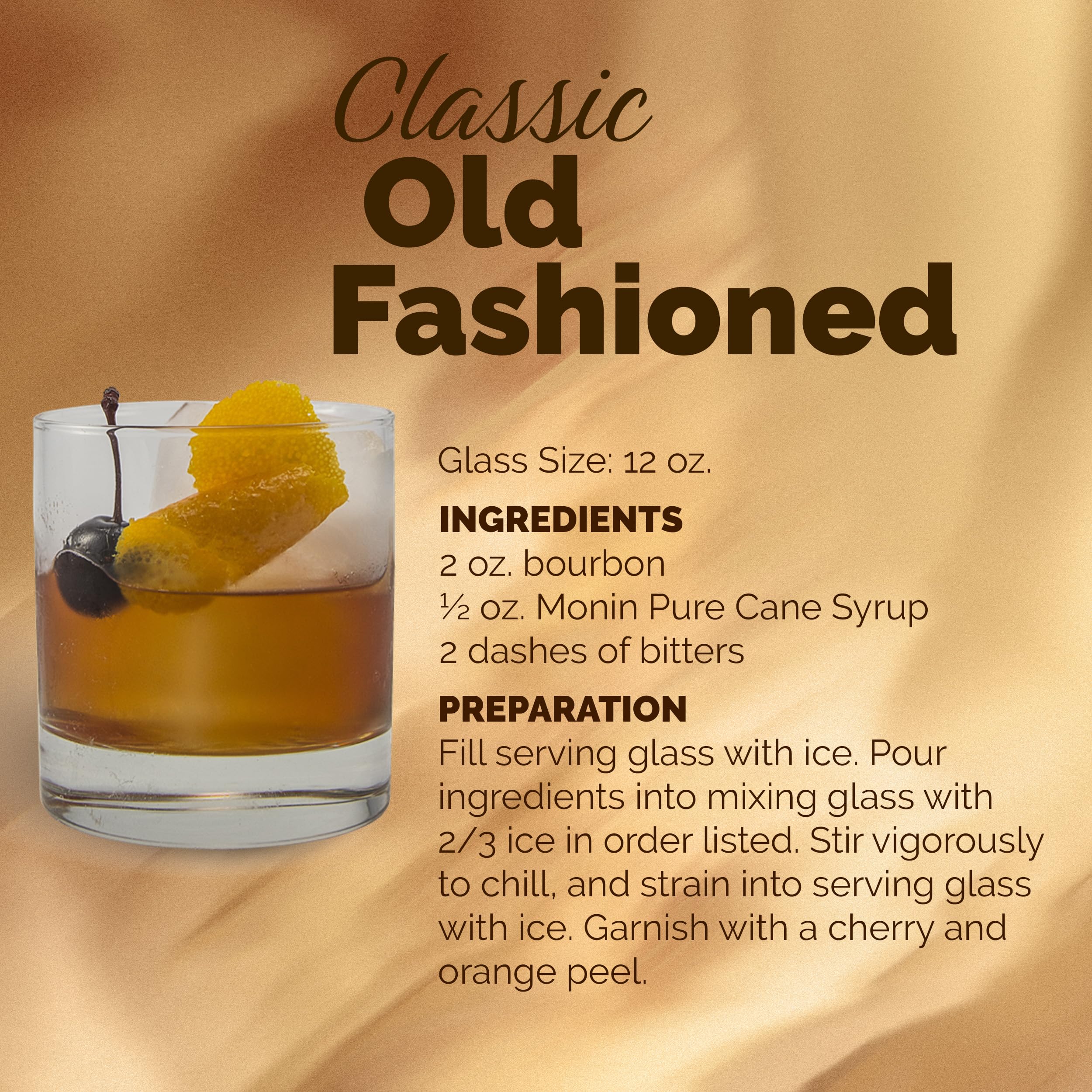 Monin label highlighting certifications and clean-label benefit for dietary needs
