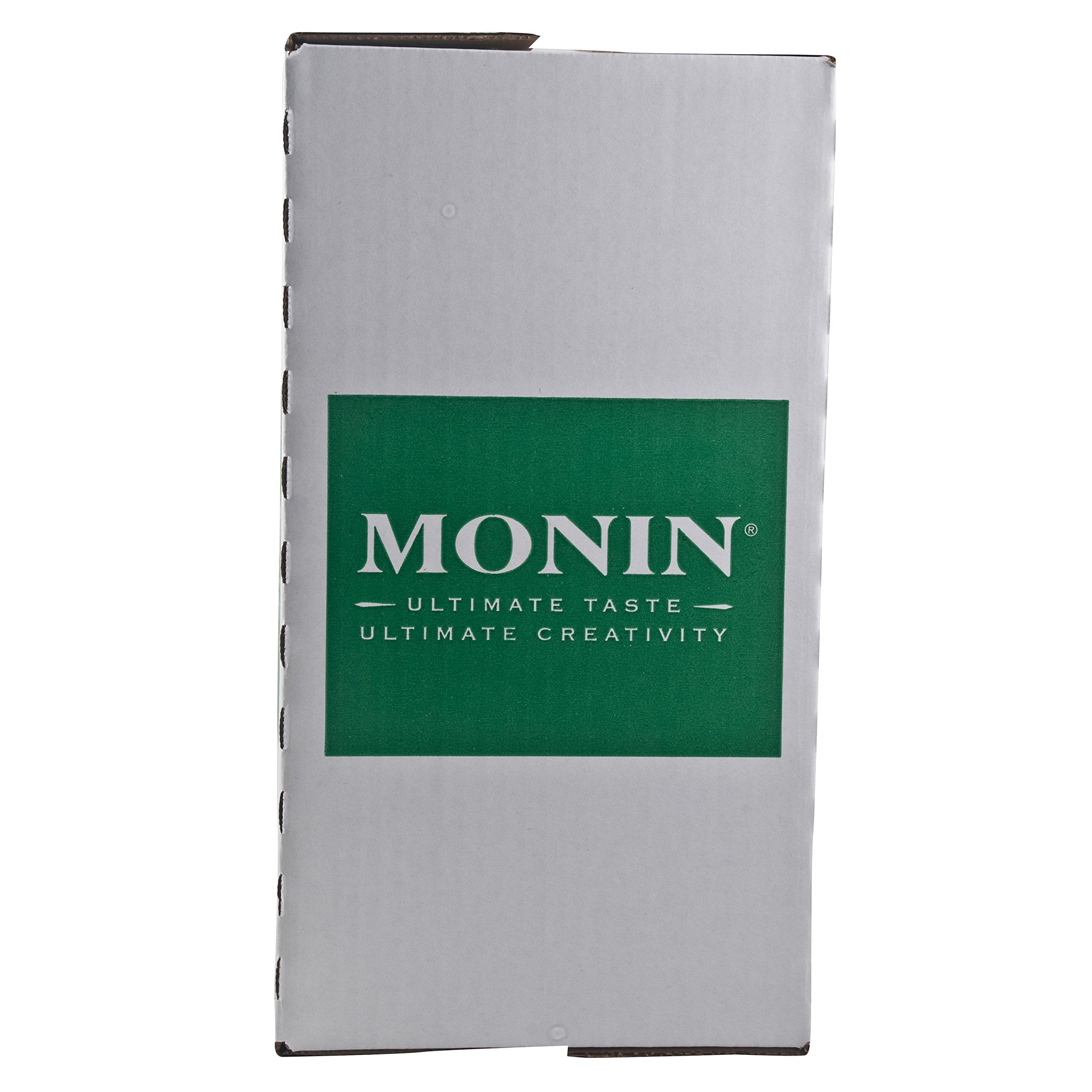 Monin syrup being poured into a latte demonstrating smooth mixing and flavor enhancement