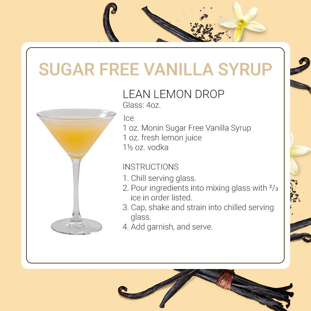 Monin syrup splashing into iced coffee showing flavor infusion and visual appeal