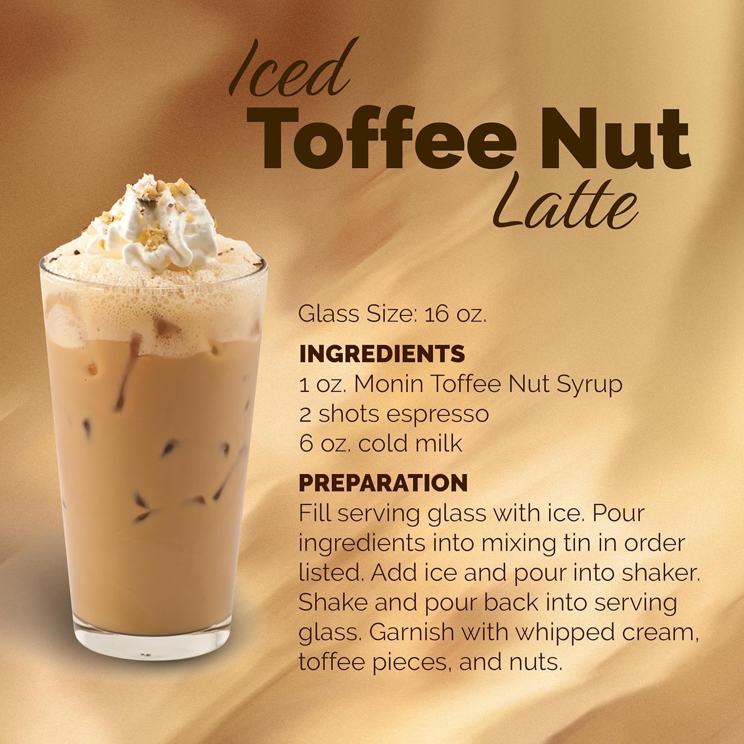 Monin toffee nut size comparison 1l shows scale for storage and value