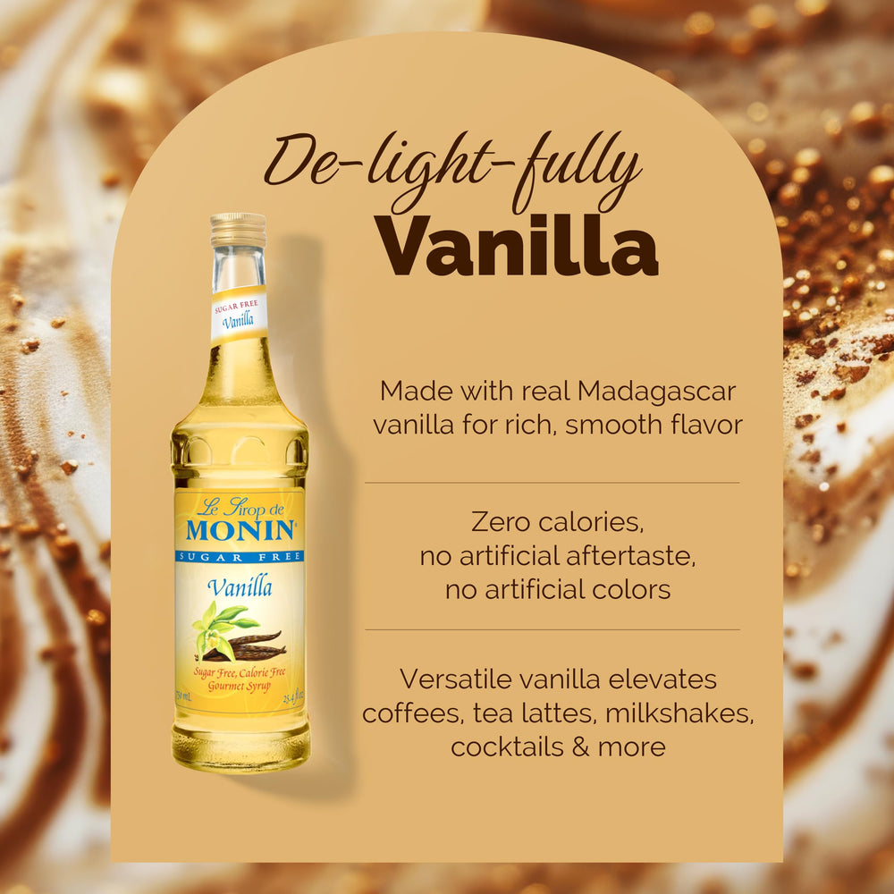 Monin syrup close-up texture showing smooth consistency for mixing