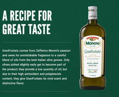 Monini GranFruttato label close-up highlighting IGP Modena certification benefit