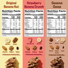 Monkey Brittle cacao coconut ingredients arranged to show organic cocoa and coconut benefit