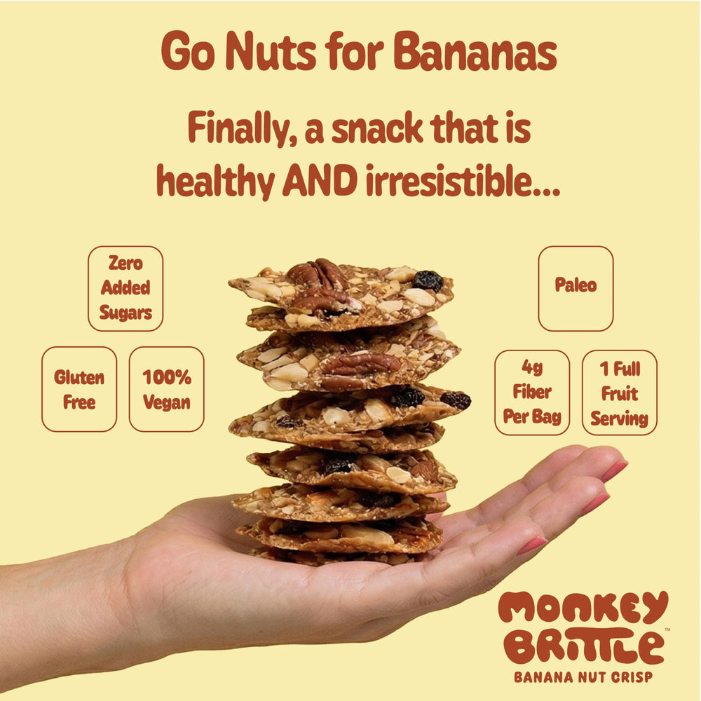 Monkey Brittle close-up of crisp brittle texture highlighting satisfying crunch benefit