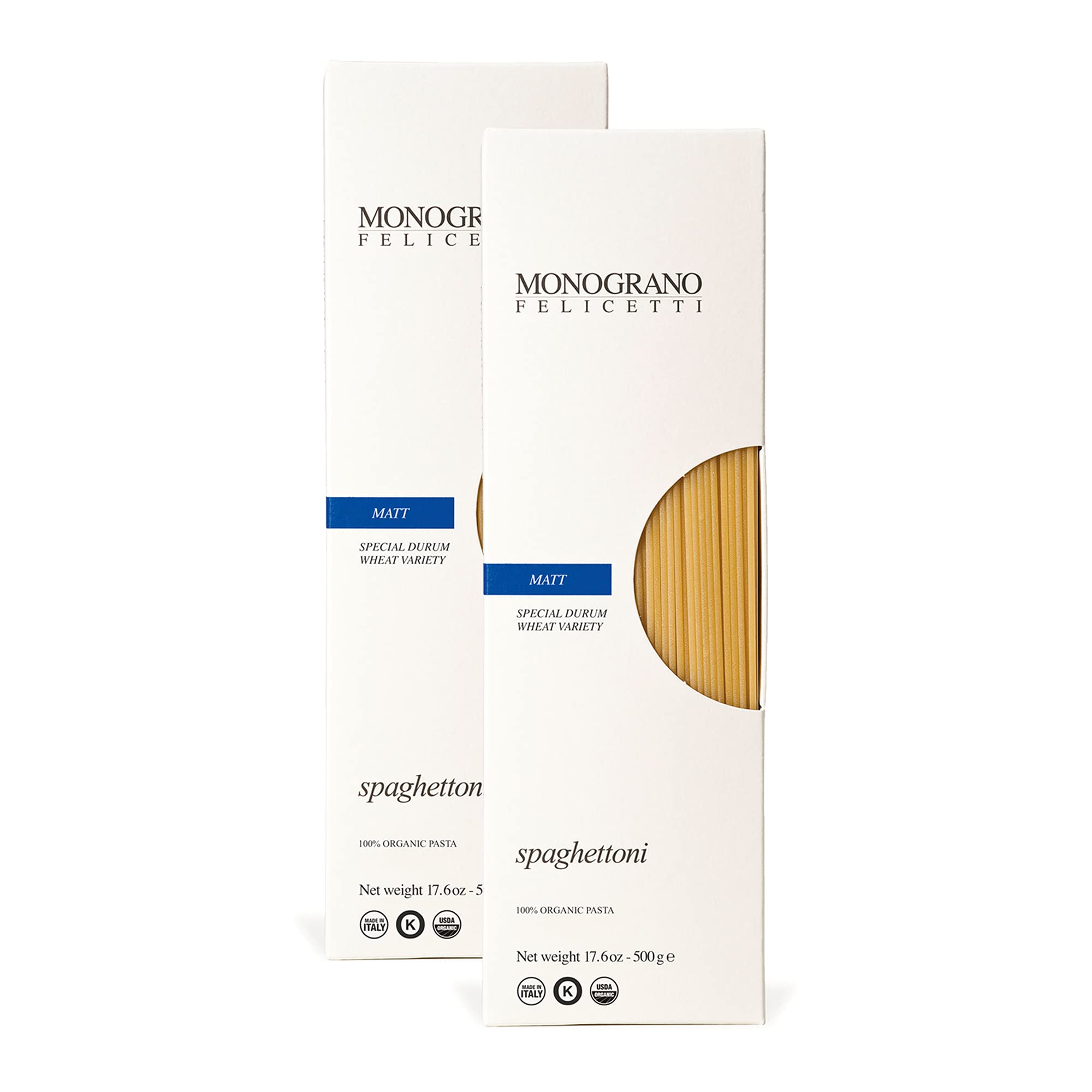 Monograno Felicetti front packaging showing organic label and pack benefits