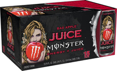 Monster Bad Apple can top close-up highlighting easy-open lid and convenience benefit