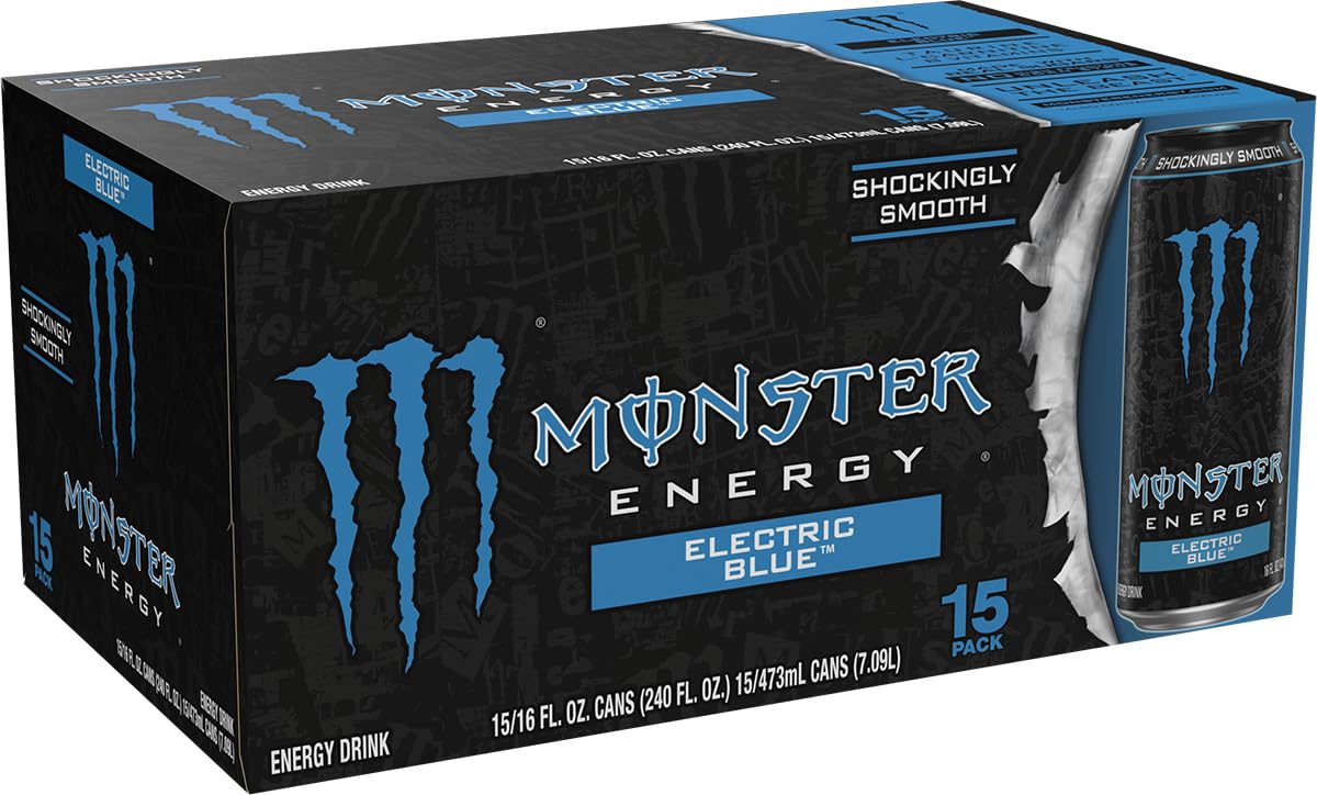 Monster can close-up showing texture and label for easy identification