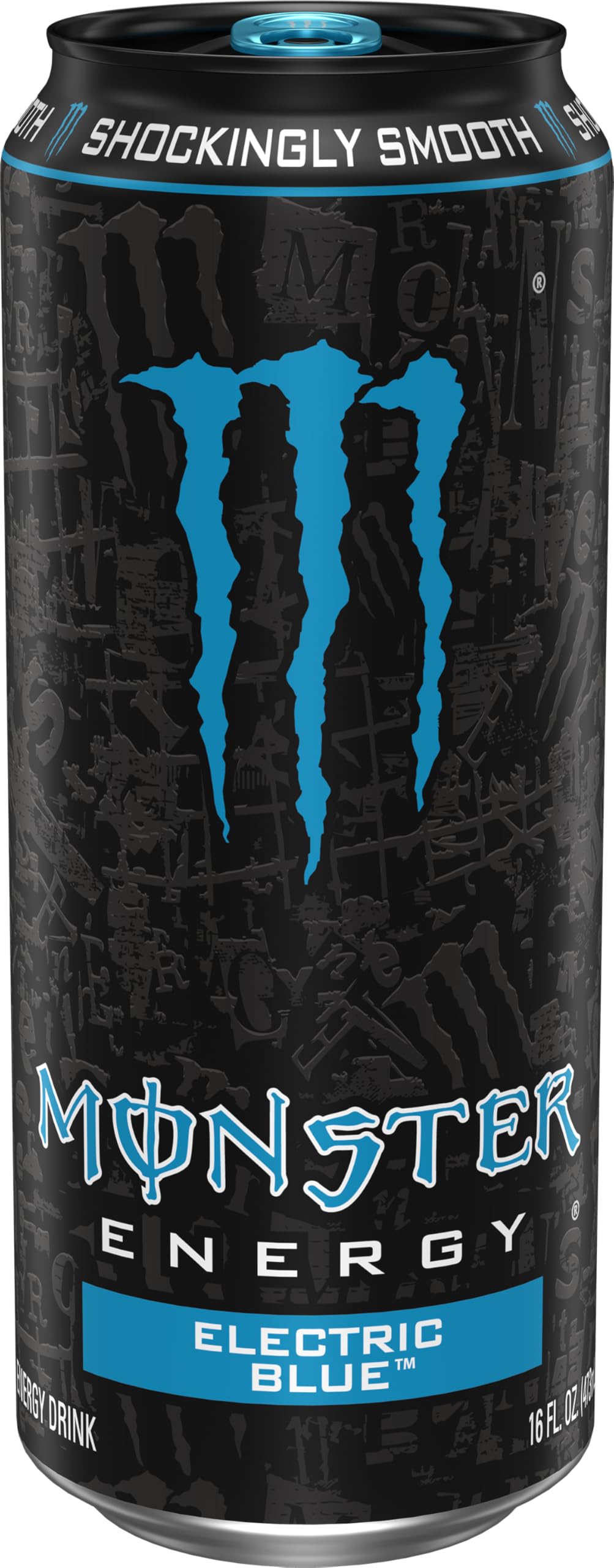 Monster can poured into glass demonstrating vibrant color and refreshment
