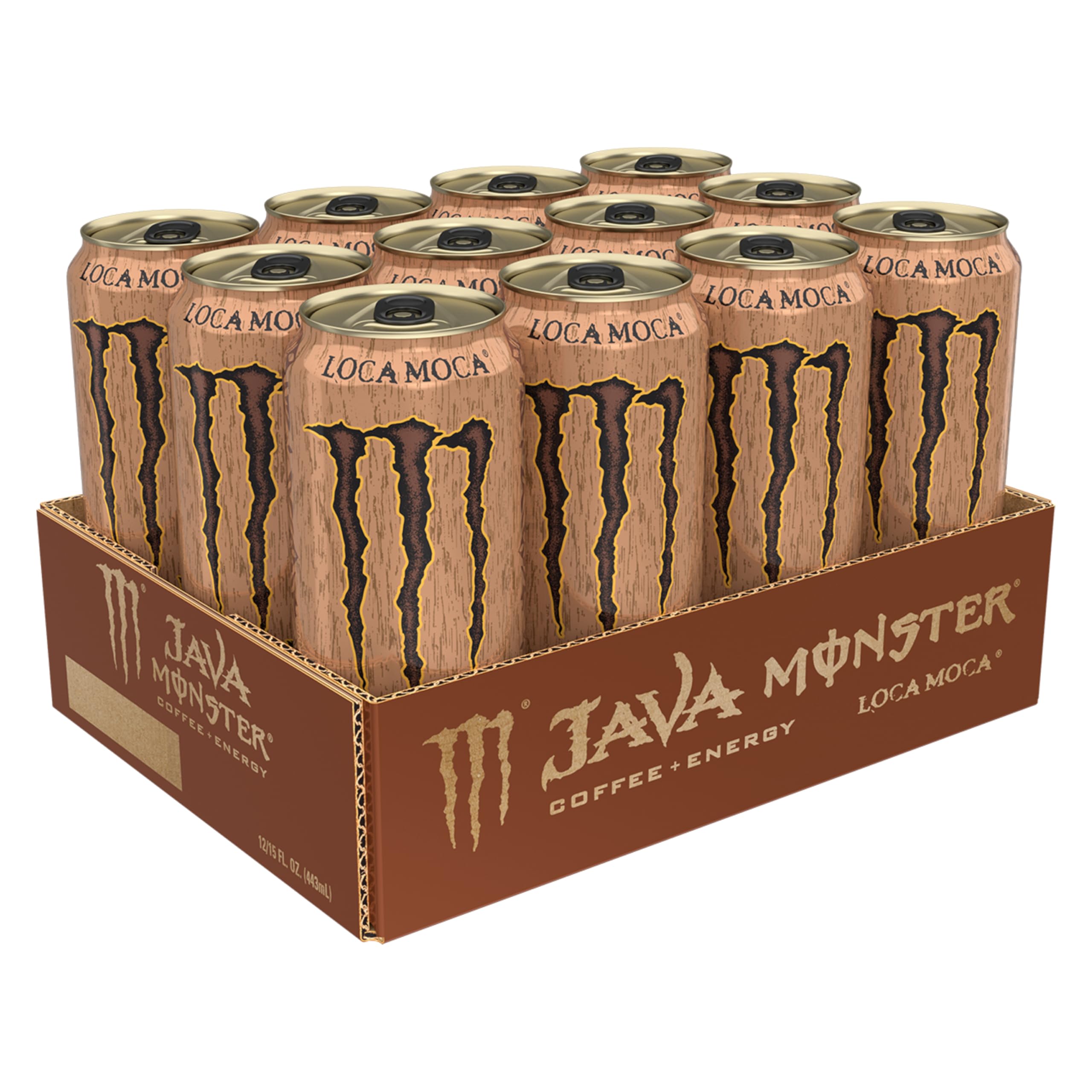 Monster top-open can with visible liquid showing easy-pour convenience