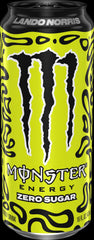 Monster can in hand showing size and easy portability benefit