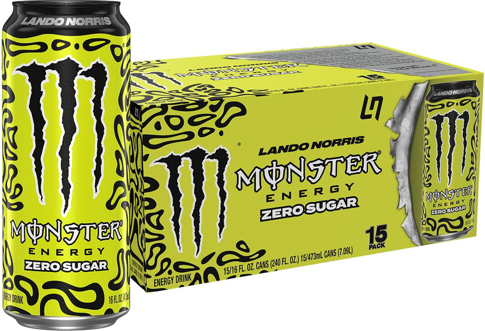 Monster Lando Norris front can showing bold label and appeal