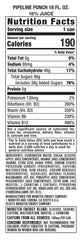 Hand holding Monster Pipeline Punch 16oz can to show size and portability benefit