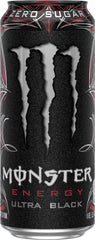 Monster Ultra Black close-up of can texture and crisp black cherry appeal