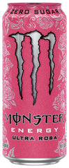 Monster Ultra Rosa close-up of the can top and texture highlighting freshness