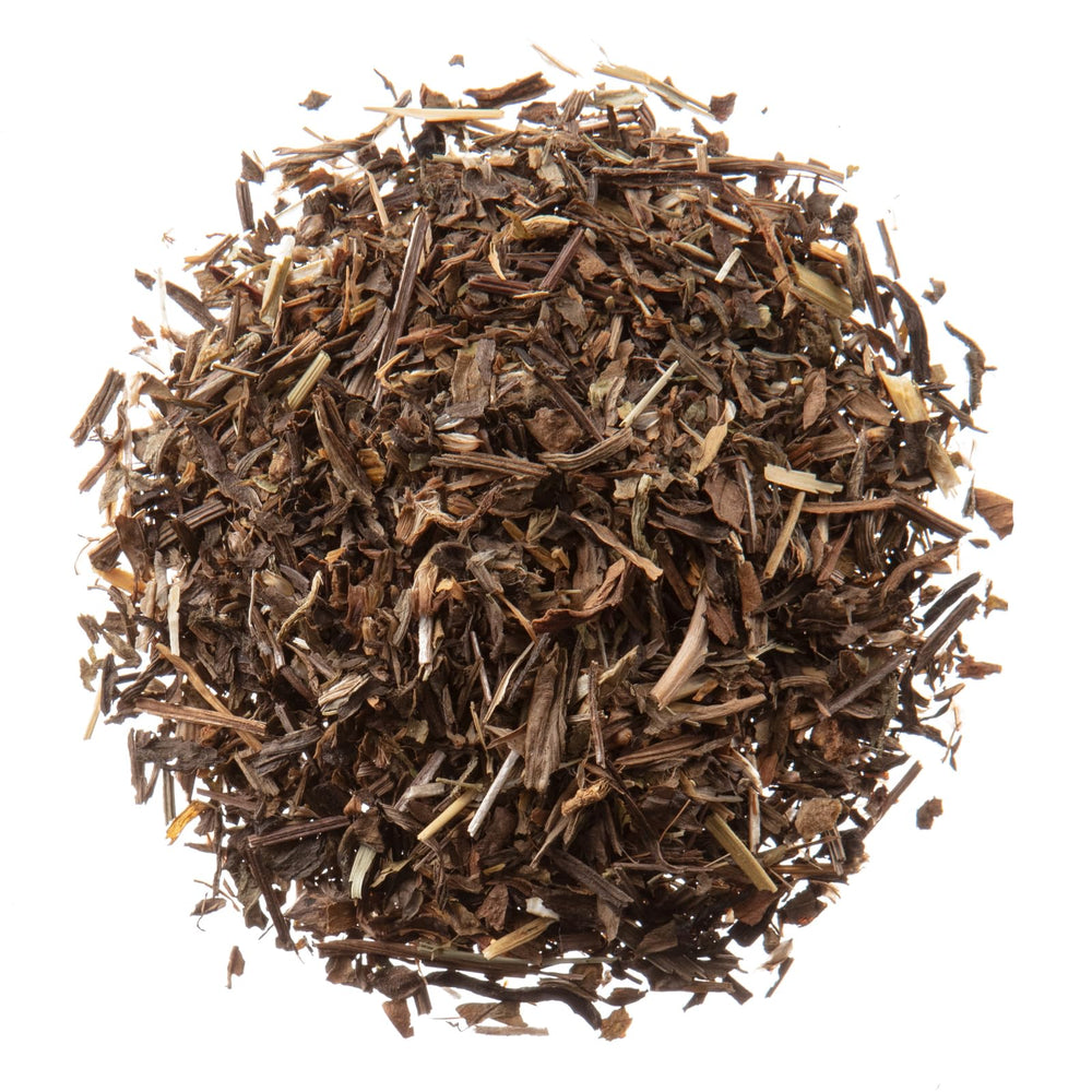 MONTEREY BAY HERB CO close-up of cut and sifted plantain leaf texture, clear quality detail