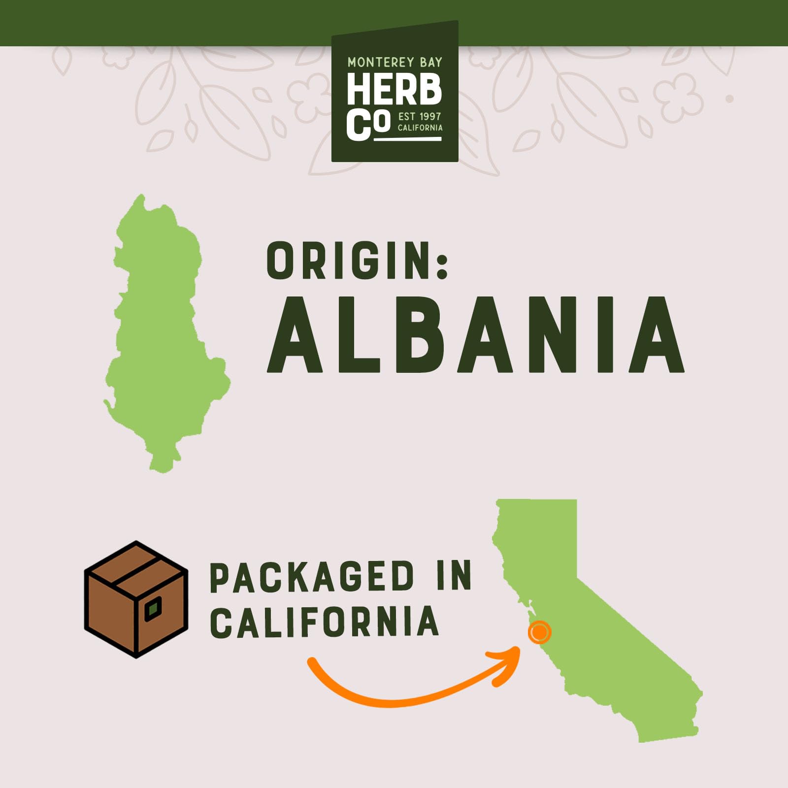 MONTEREY BAY HERB CO handmade soap and salve display with plantain leaf, craft-ready ingredient