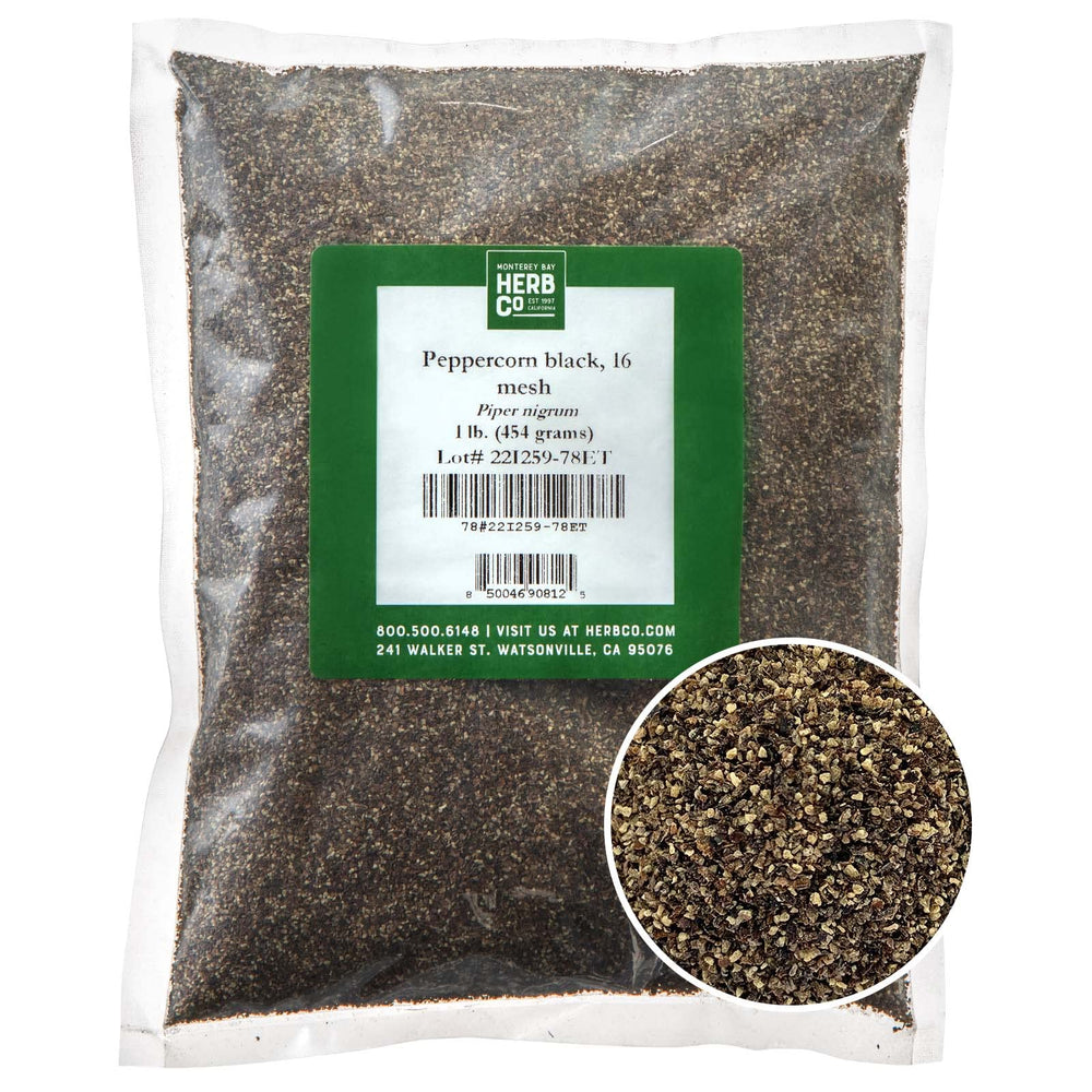 MONTEREY BAY HERB CO front packaging showing 1 lb bag and brand benefits
