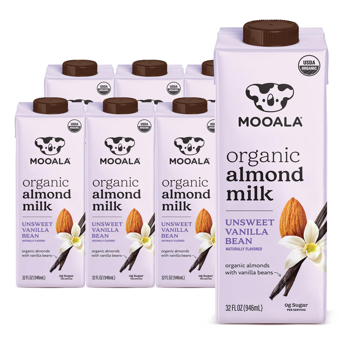 Mooala front packaging 32oz showing product and benefits