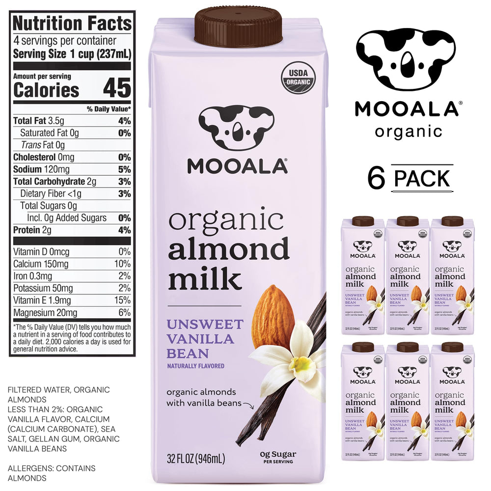Mooala pouring into glass highlights creamy texture and versatility