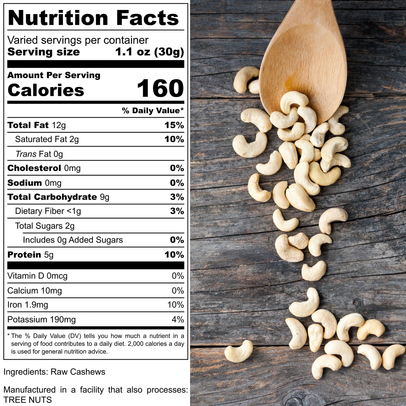 Moonee Naturals cashews served in a snack bowl for healthy gatherings