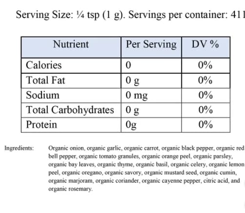 MORALZA seasoning being sprinkled on vegetables showing flavor enhancement benefit