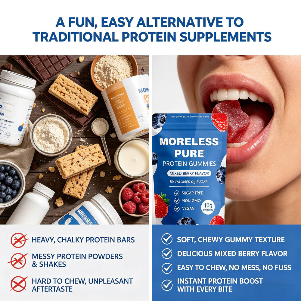 MORELESS chew next to coin showing compact size and easy storage