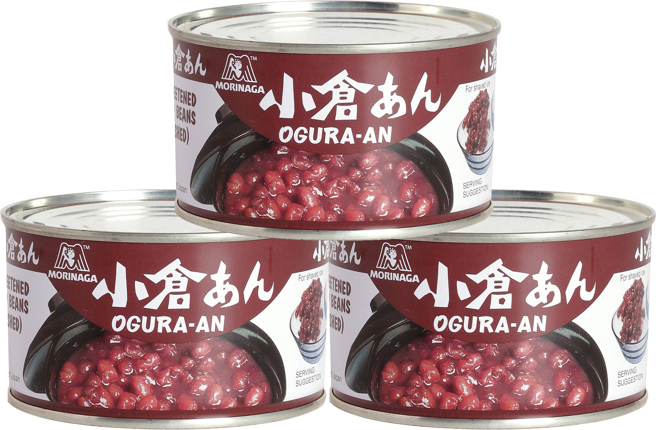 Morinaga front packaging showing three cans and product label, clear ingredient benefit